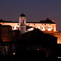 Vista del Castello, della Chiesa e del Municipio alla sera
