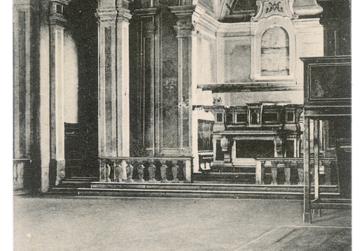 Lari (Pisa) - Interno della Chiesa prima del restauro