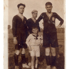 Tre giocatori di pallone