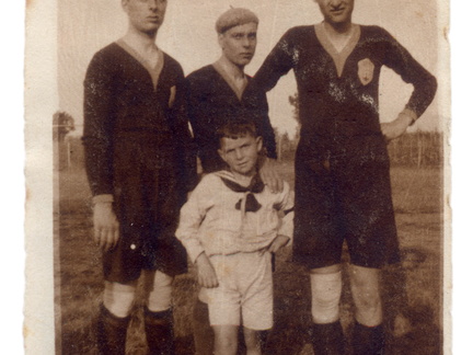 Tre giocatori di pallone